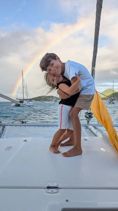 This sailing adventure has brought us many rainbows but this was one for the books!