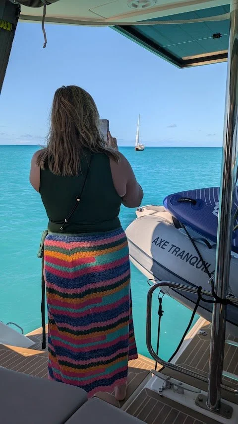 Capturing the shades of blue in Barbuda!