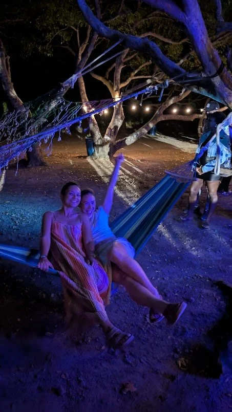 Somehow we ended up at a full moon party back at Cas En Bas in what was quite an adventurous drive!