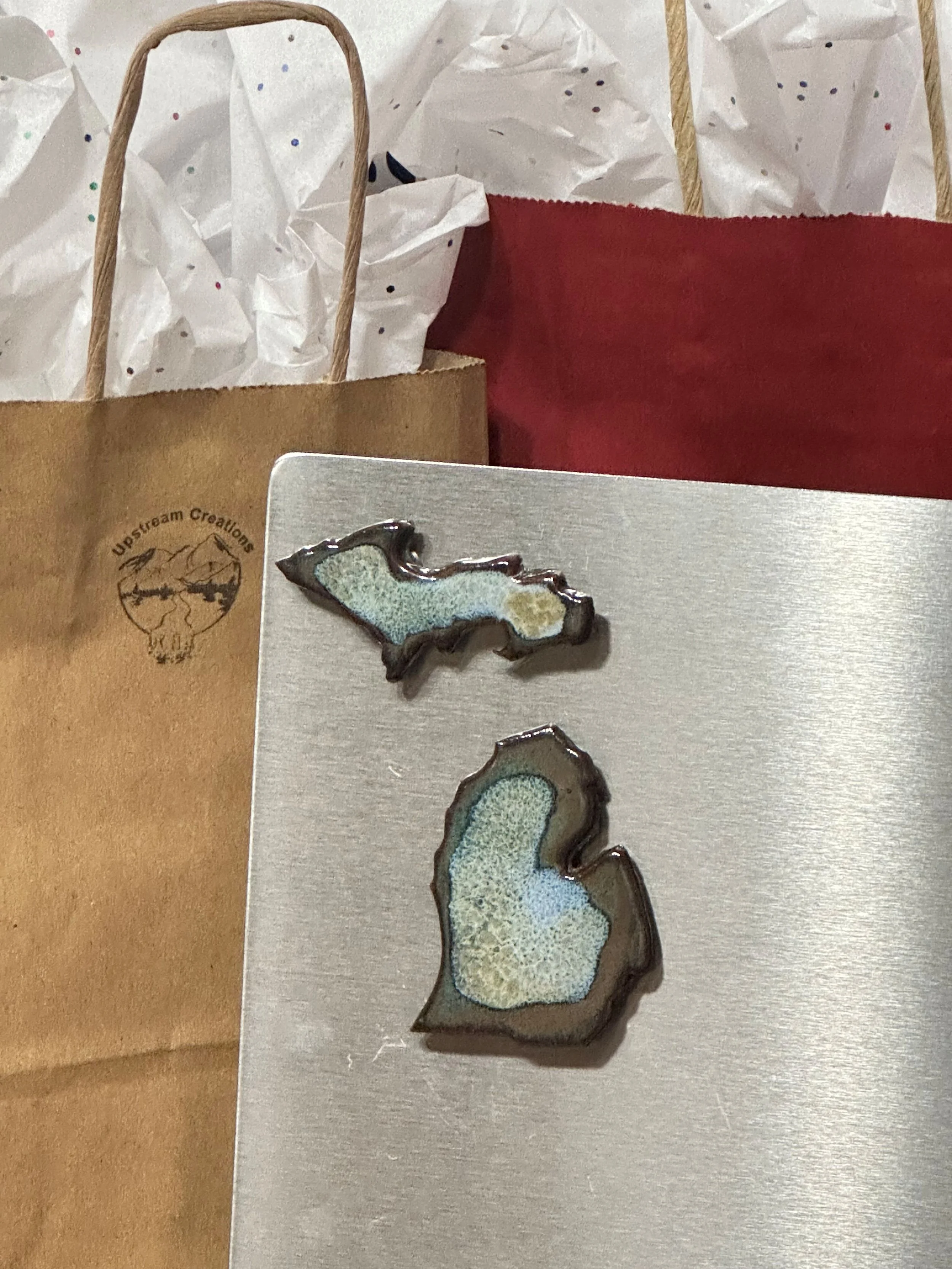 Upper and Lower Michigan Magnet Set