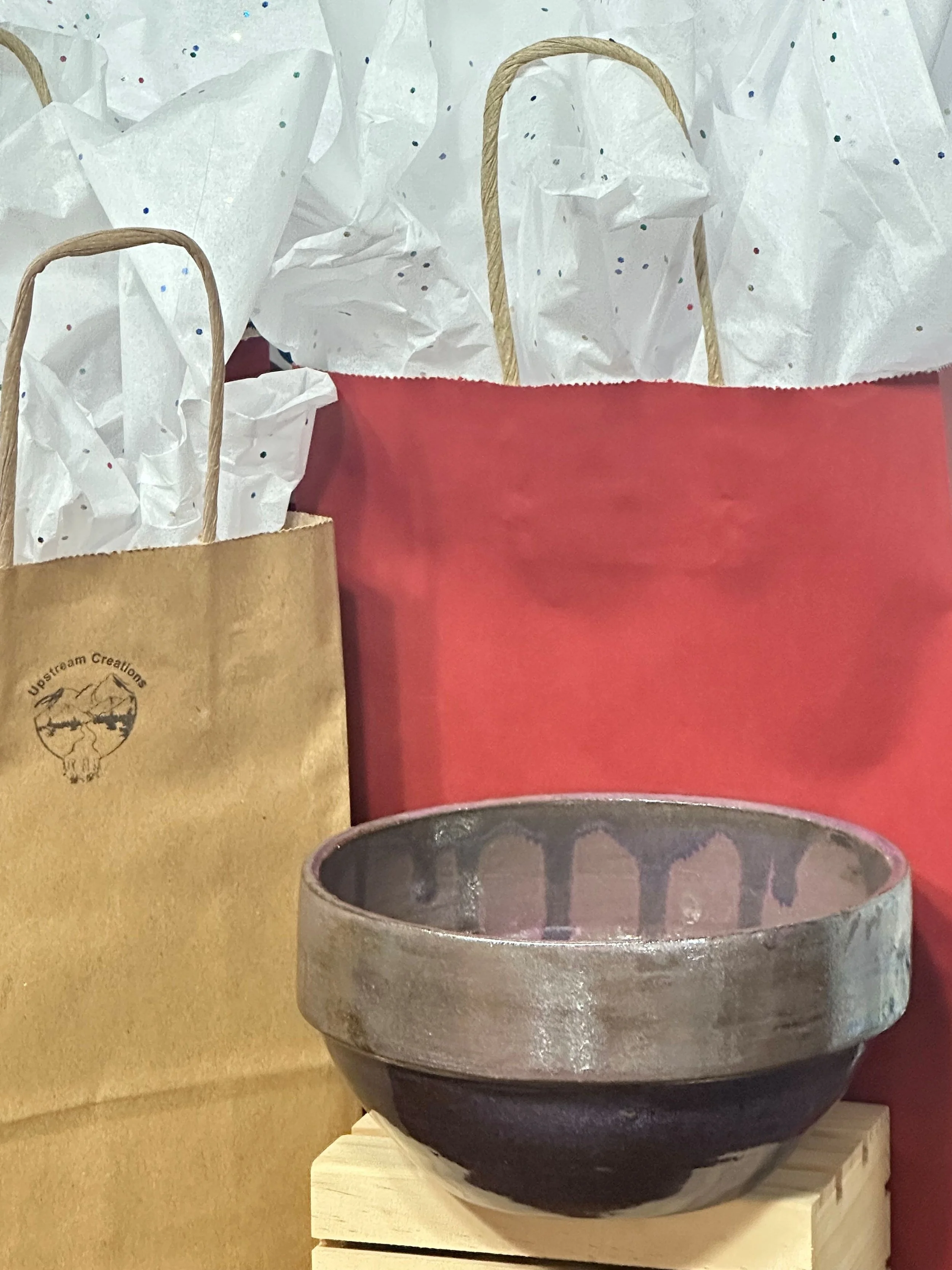 Opal Lustered Purple Bowl