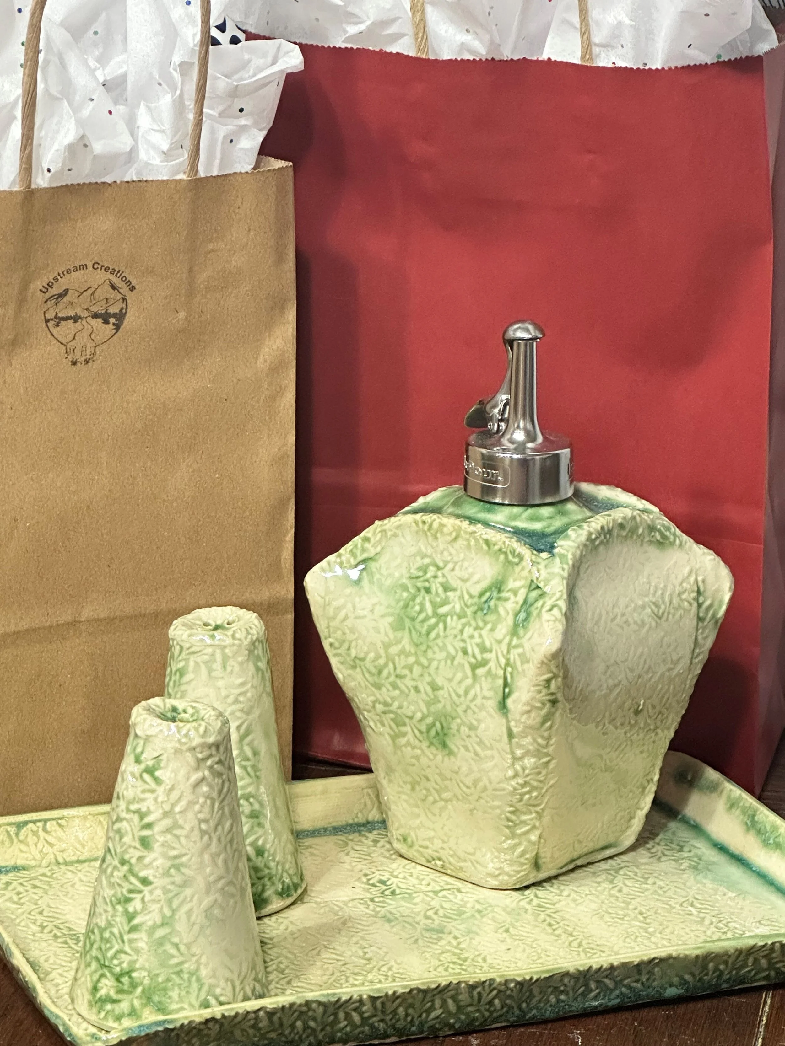 Salt & Pepper with Oil Dispenser Set