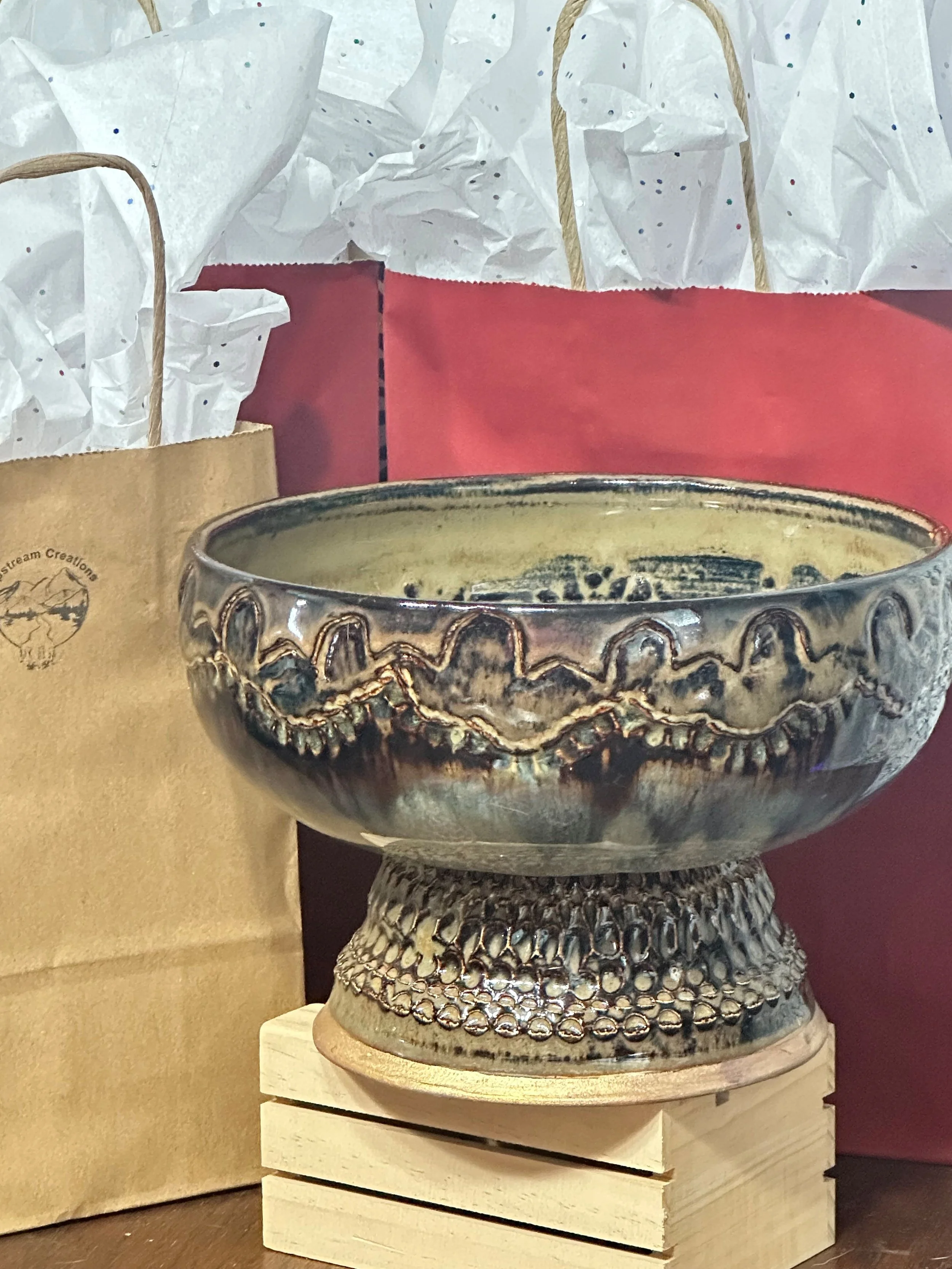 Ornate Pedestaled Bowl