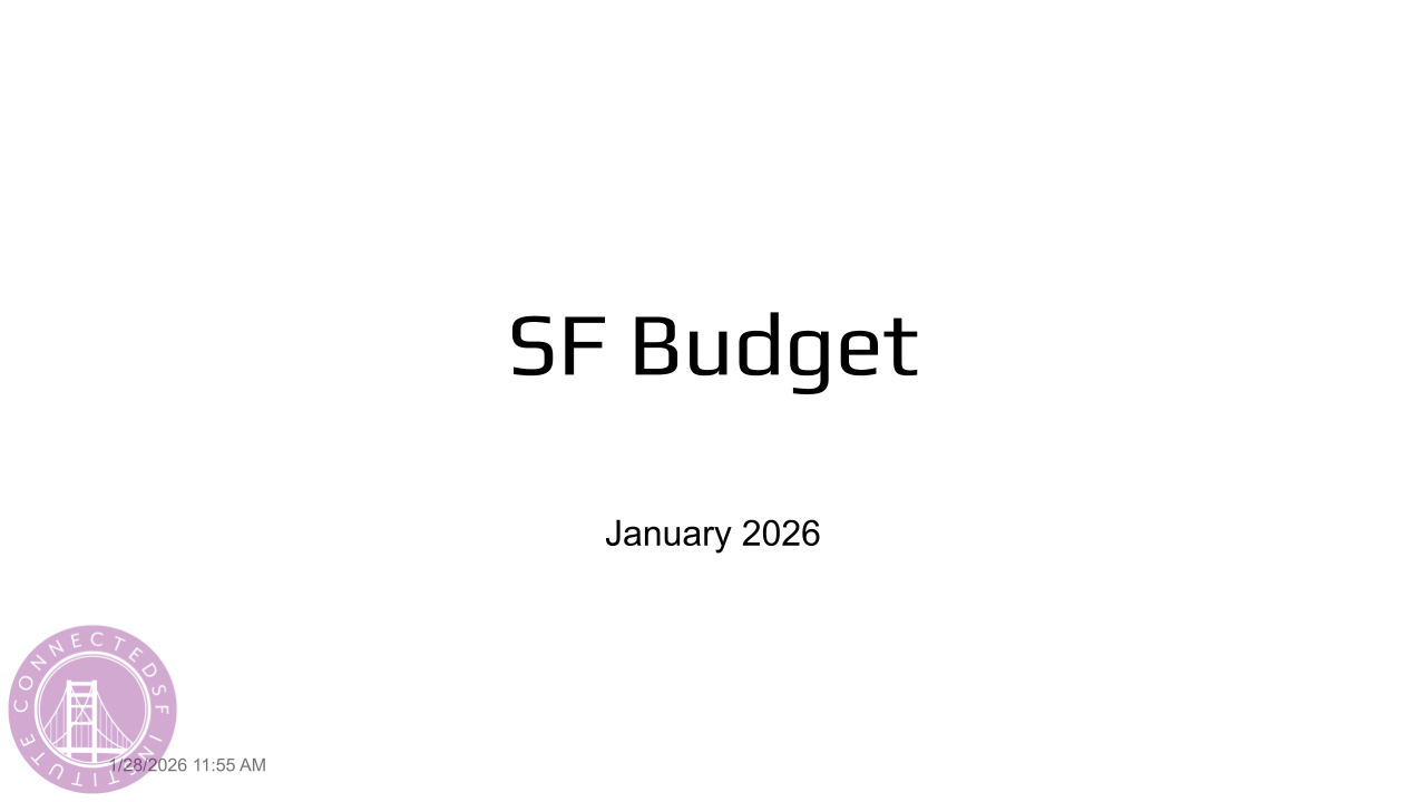 SF Budget - 1/26