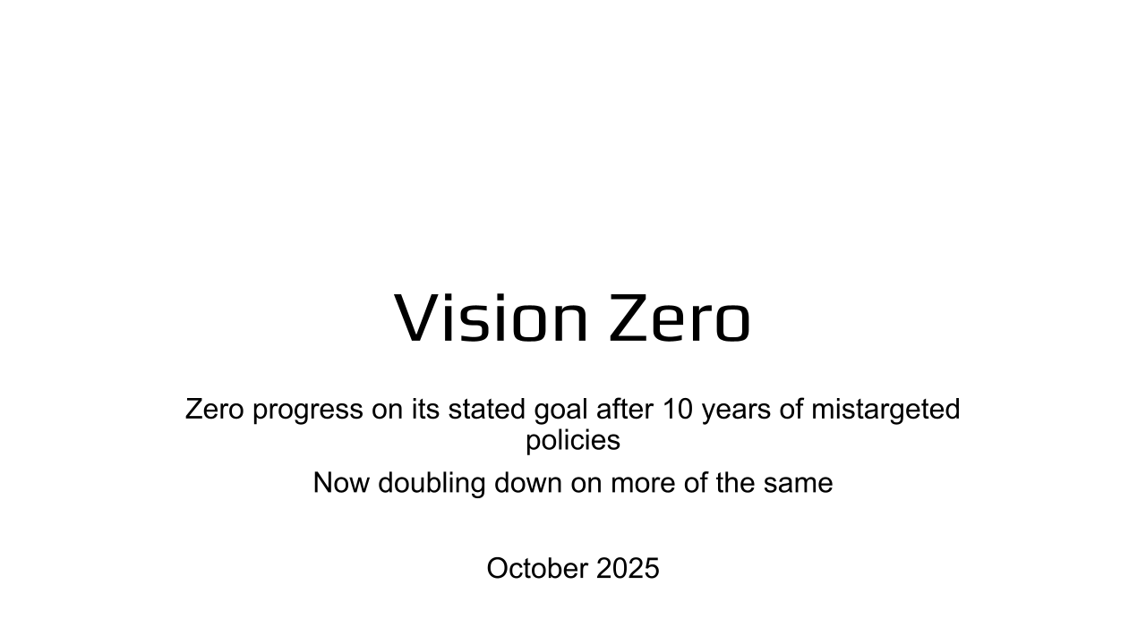 Vision Zero - 10/6