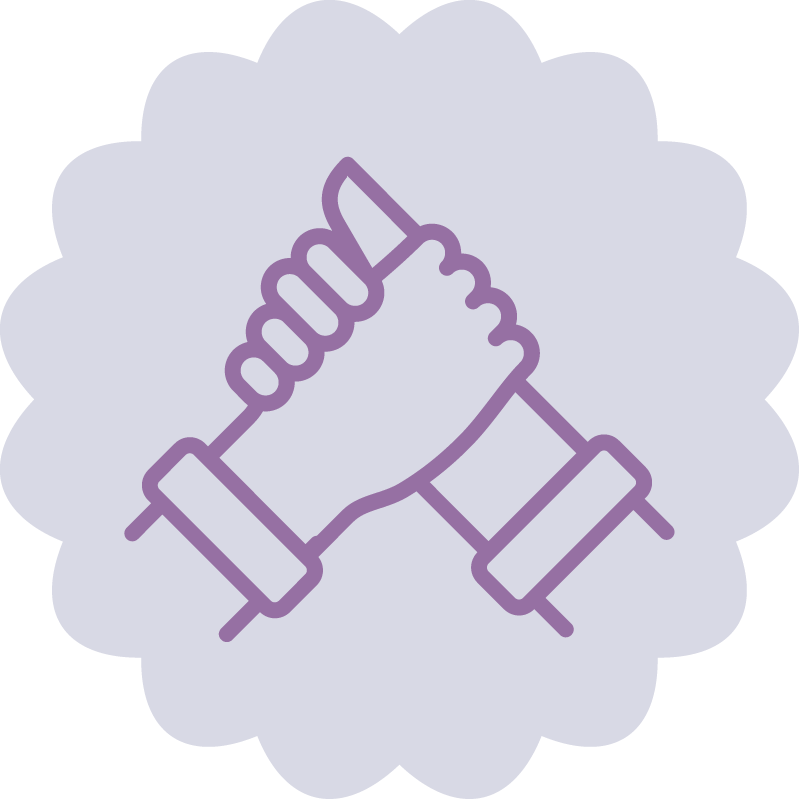 Holding hands icon