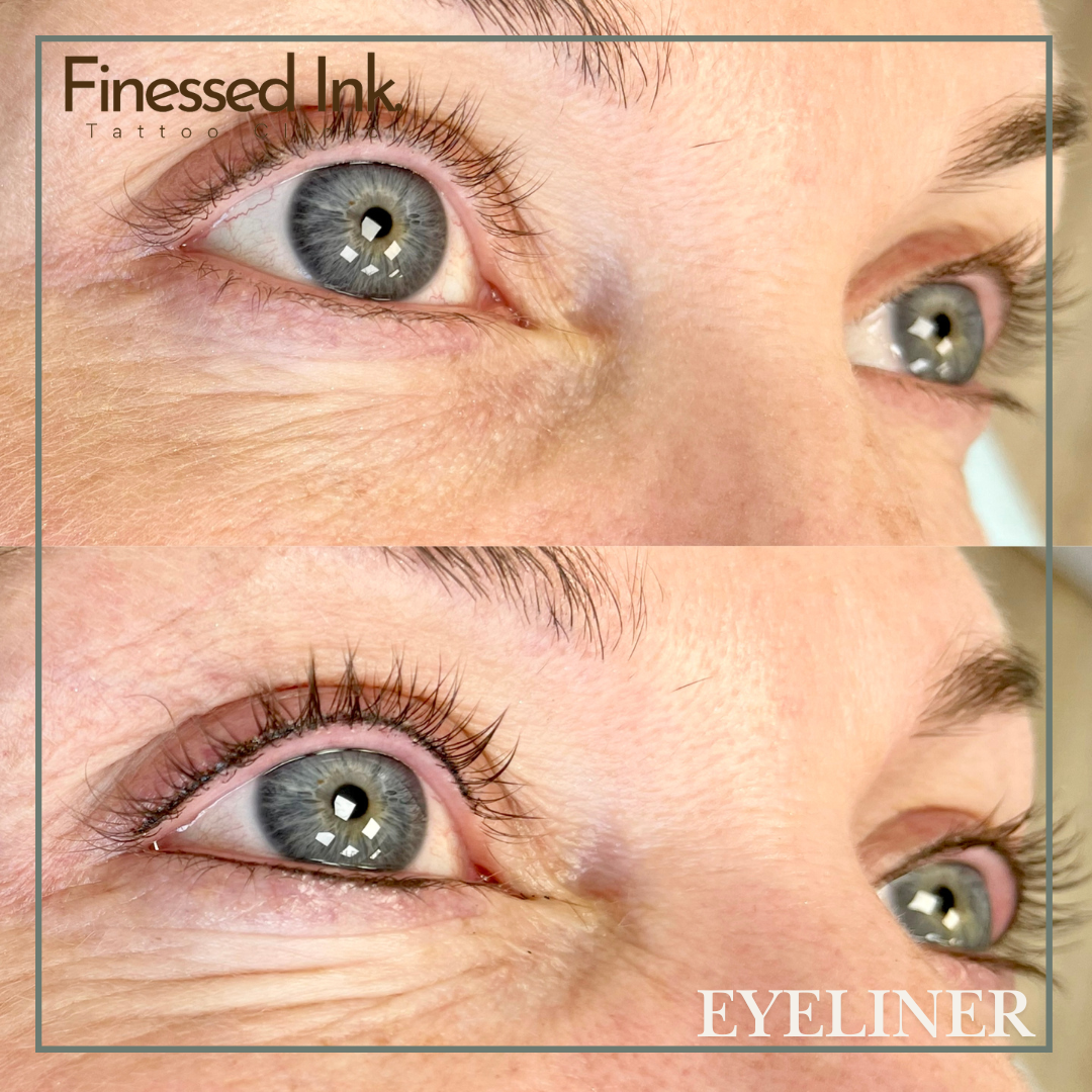 Making your eyes pop with eyeliner tattoo