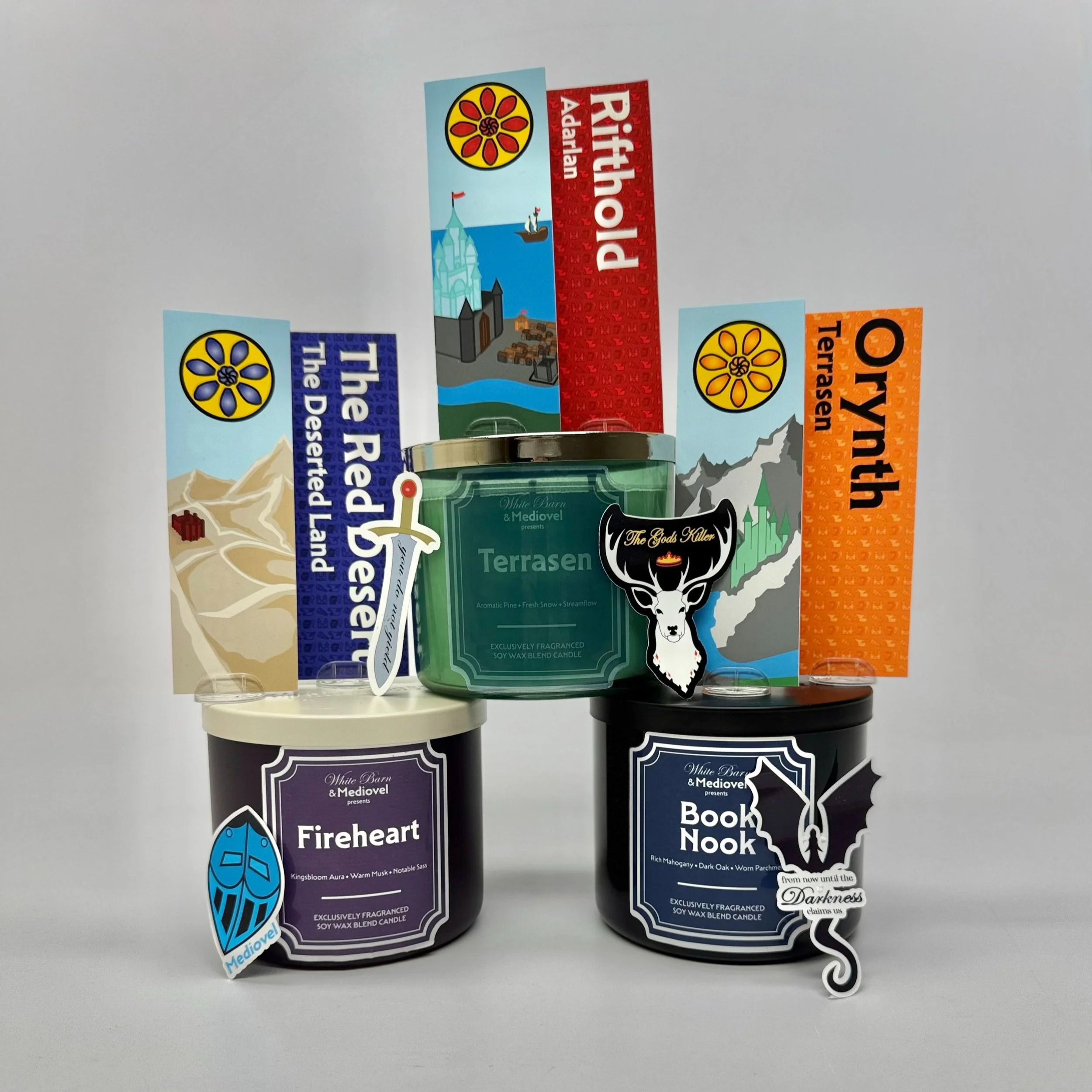 Bookmarks, Candles, & Stickers
2025