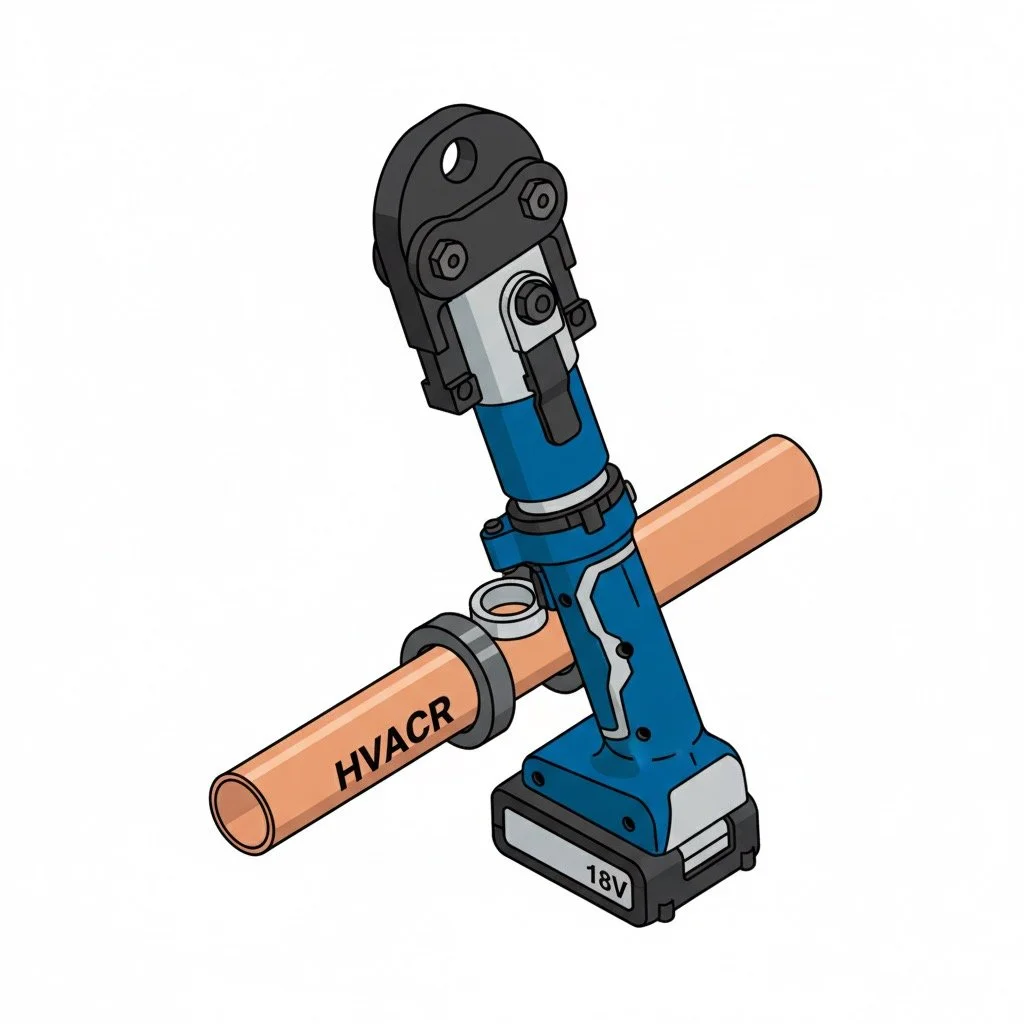 Flameless Refrigeration Press Connections service by Cyclone HVACRWD Company