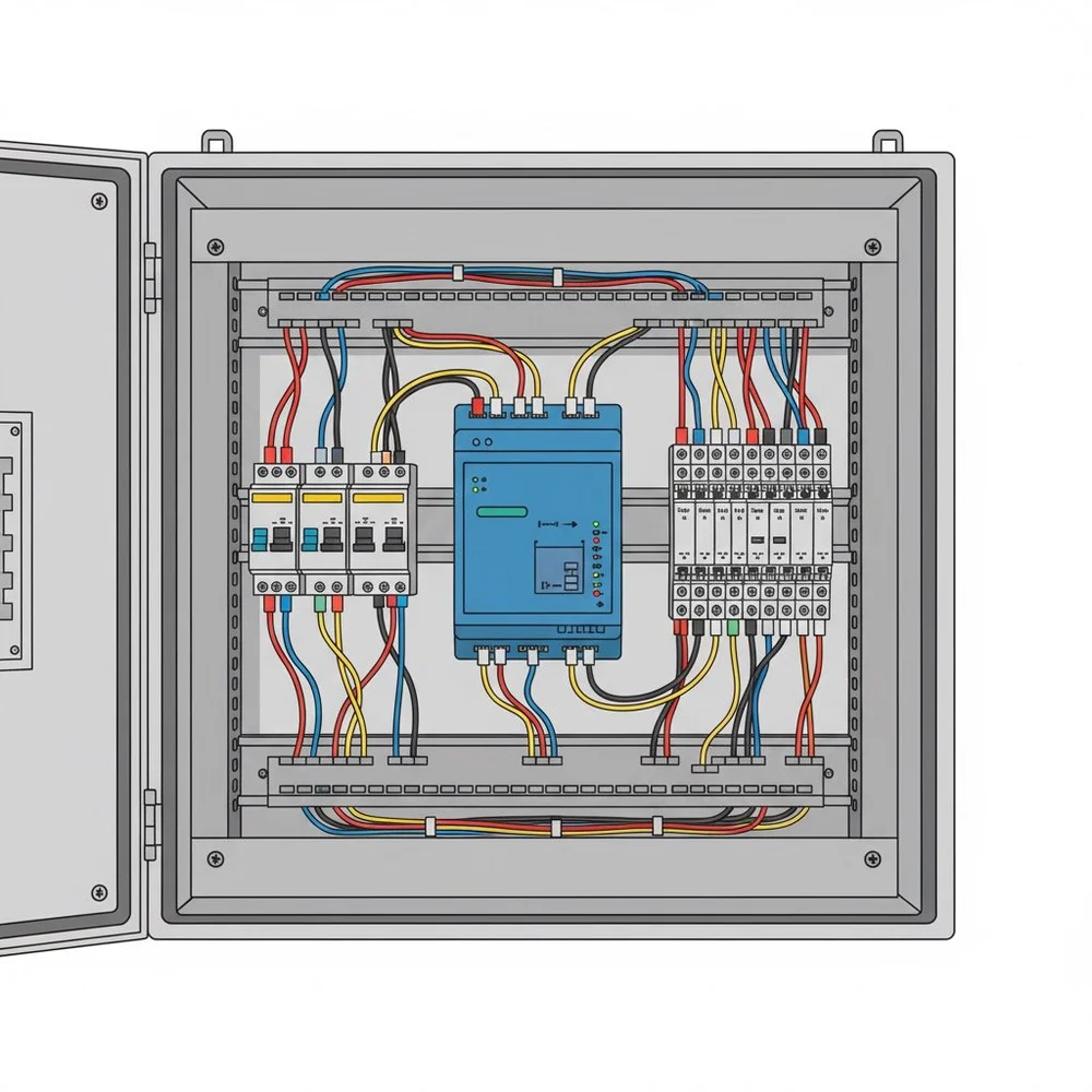 PLC and wired logic control panel diagnostics by Cyclone HVACRWD Company