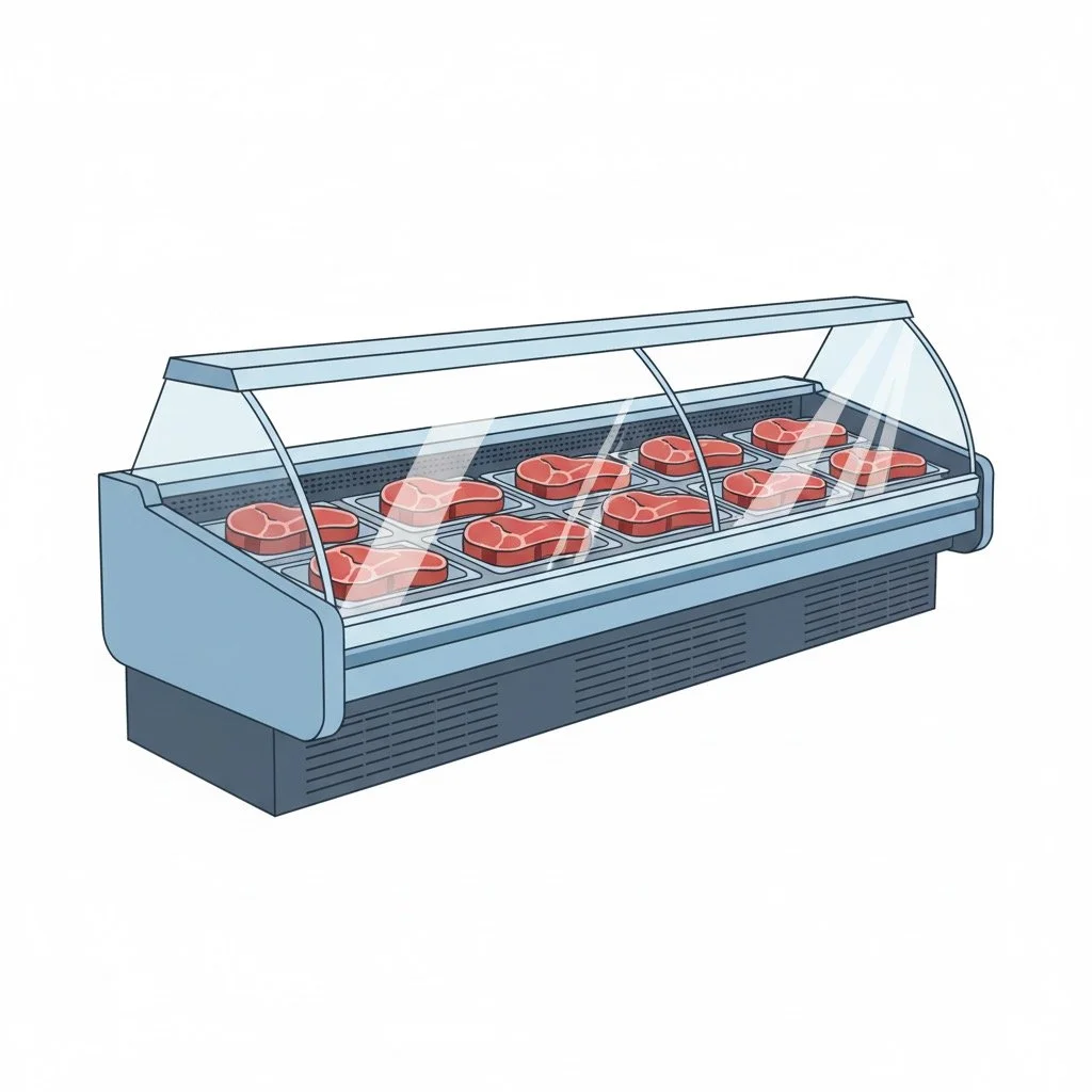 Meat Display Case Repair service by Cyclone HVACRWD Company