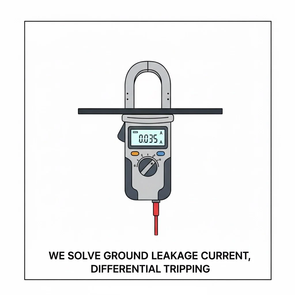 Ground Leakage Current Diagnostics service by Cyclone HVACRWD Company