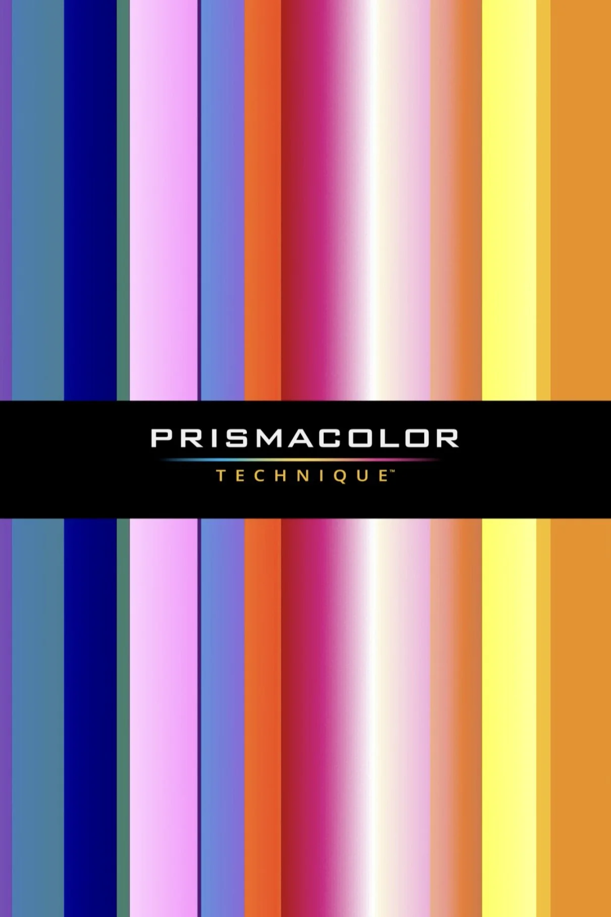 Colorful vertical stripes with the text 'PRISMacolor Technique' in the center.