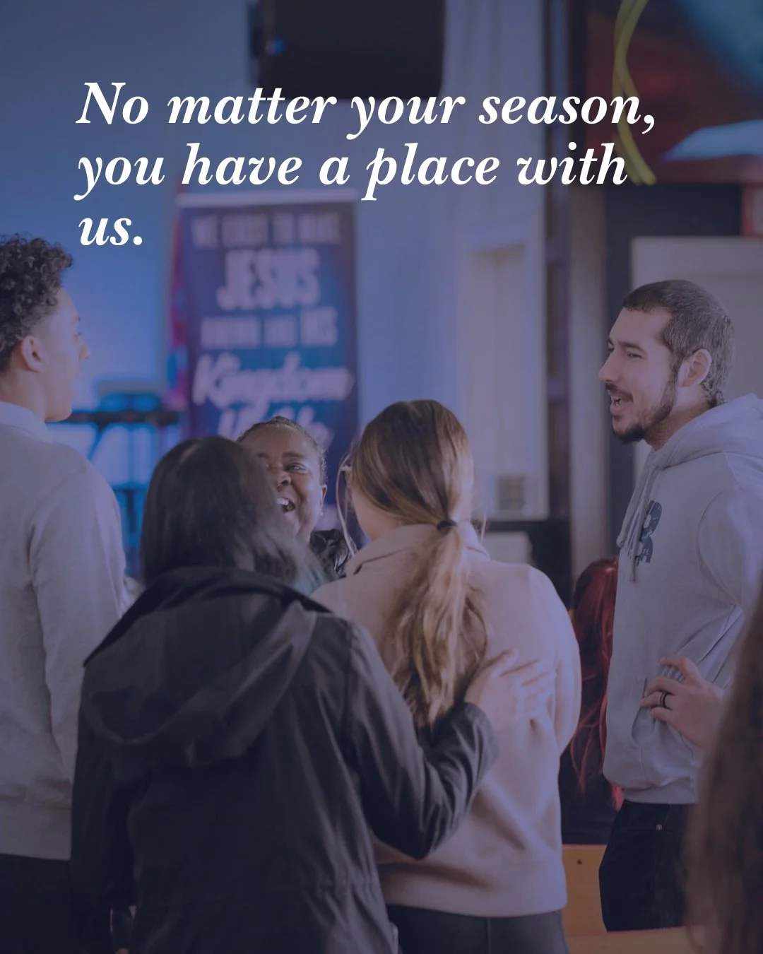 We&rsquo;re grateful for this community that comes from all walks of life with one common goal &mdash; Jesus! Tomorrow&rsquo;s another chance to gather, worship, and grow together.

Pre-Service Prayer begins at 9:30AM, and service starts at 10:30AM. 