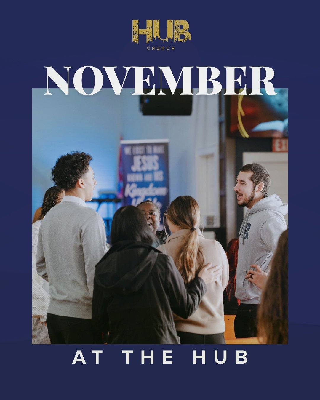 November at The Hub: community, gratitude, and growth. You belong here.

#ChurchEvents #FaithCommunity #JoinUs #KingdomGathering #SaveTheDate #jchubchurch #jerseycity #cogop #urbanministry