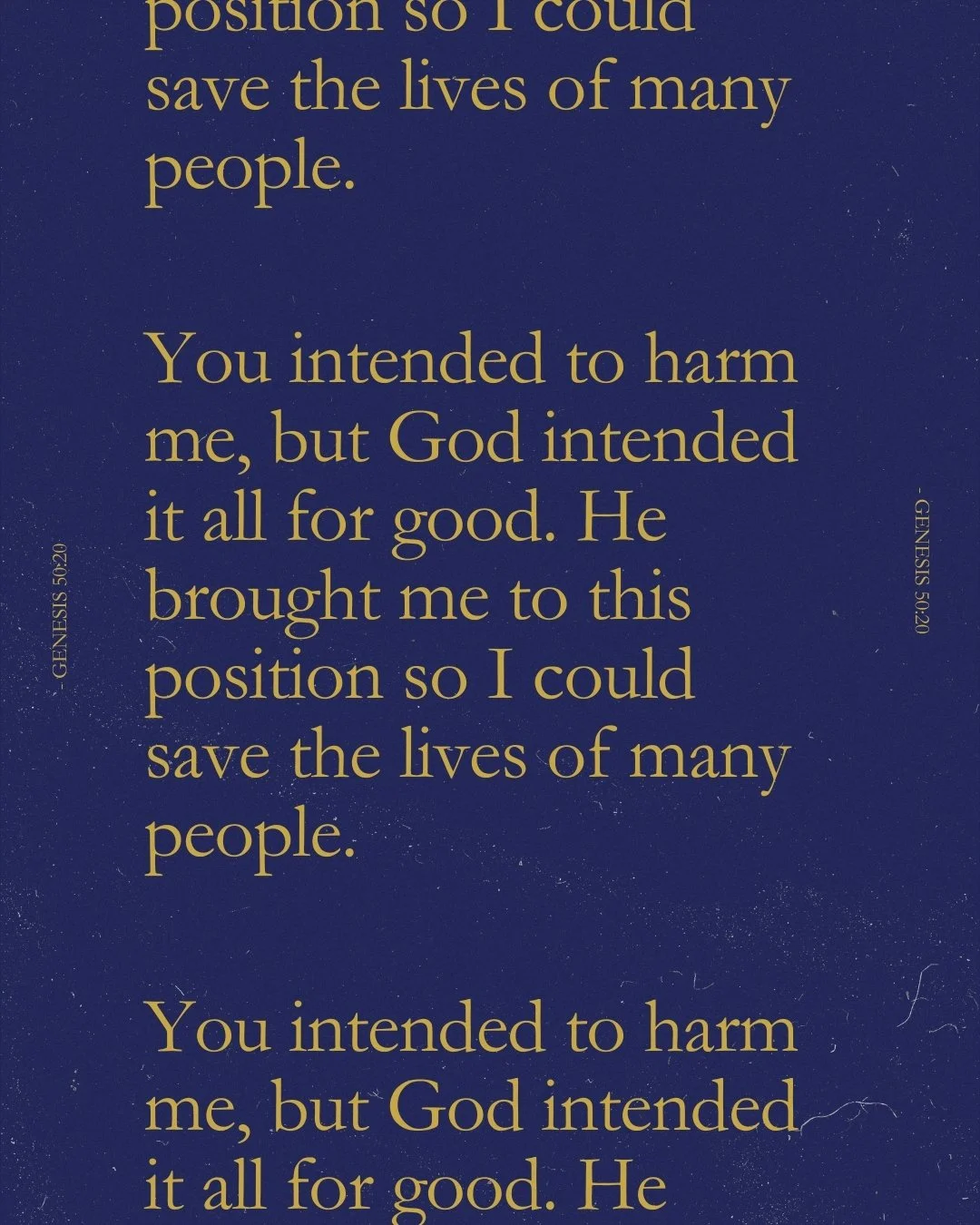 The pit wasn't the end for Joseph. The betrayal wasn't the end. The prison wasn't the end. And whatever feels like "the end" for you right now? It's not. God has a way of turning the mess into the message and the pain into purpose. He's fai