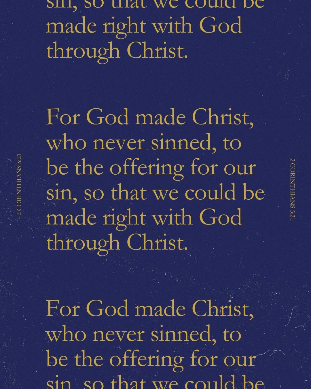 You don't have to carry the weight of getting it all right. That's not your job. Jesus already did the heavy lifting. He became the offering so that you and I could stand before God whole, forgiven, and made new. Not because of what we've done, but b