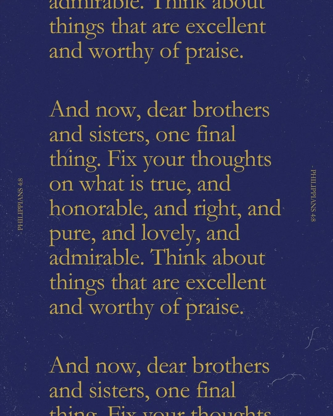 God, help us to think only on things that are excellent or praiseworthy. Fill our minds with thoughts of You and Your goodness today.

#VerseOfTheDay #wordofgod #bibleverse #jchubchurch #jerseycityrentals