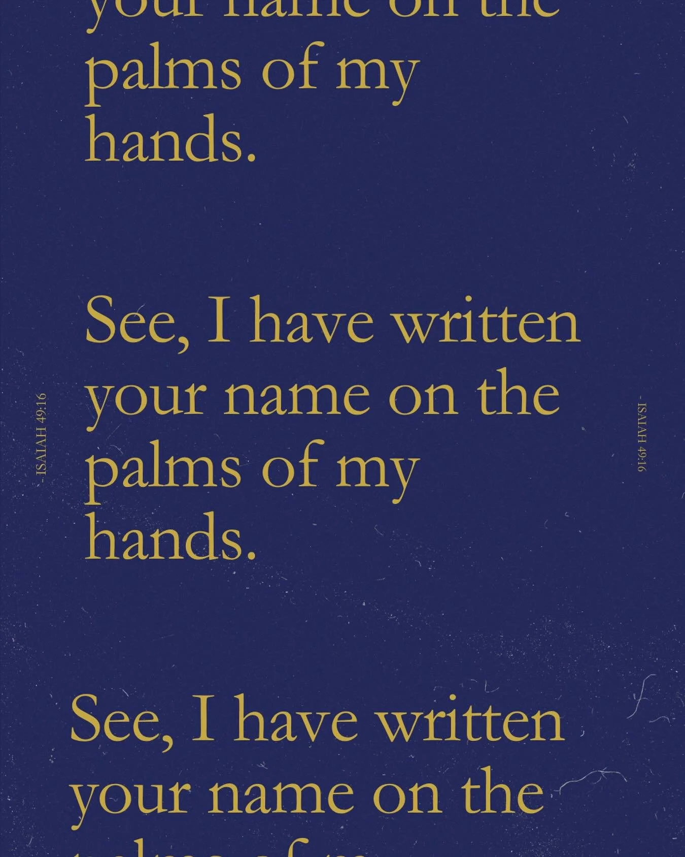 Not written in pencil, not temporary, not forgotten. Engraved means permanent, intentional and impossible to erase. You are constantly before Him and that will never change. 

#TheHubChurch #JerseyCity #Faith #BibleVerse #verseoftheday