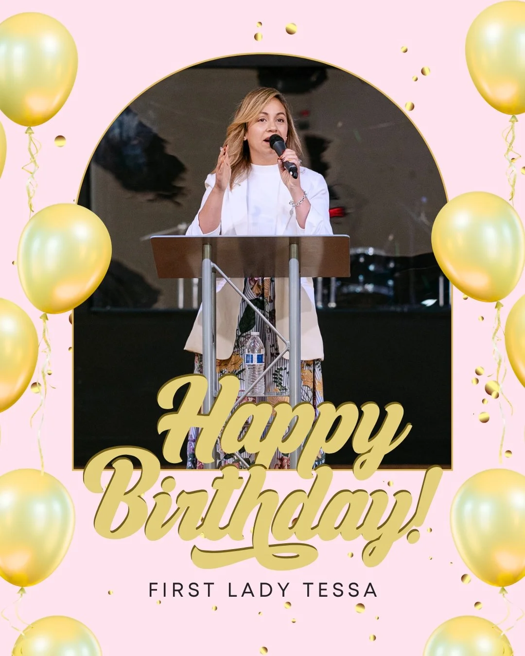 Happy Birthday, First Lady Tessa! 🎂 Your love, your grace, and the way you show up for this family means more than words can say. We thank God for you, and we pray this season of your life is as beautiful as the blessing you are to us.