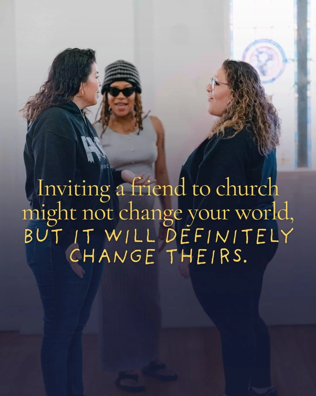One of the most generous things you can do for someone you love is introduce them to the One who loves them most. That starts with a simple invite. Who's on your heart today?

Pre-Service Prayer: 9:30 AM | Sunday Service: 10:30 AM

#JoinUsSunday #Com