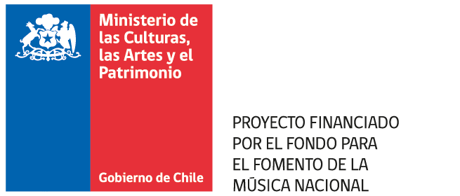 Gobierno de Chile, Ministerio de las Culturas, las Artes y el Patrimonio — Fondo para el Fomento de la Música Nacional.