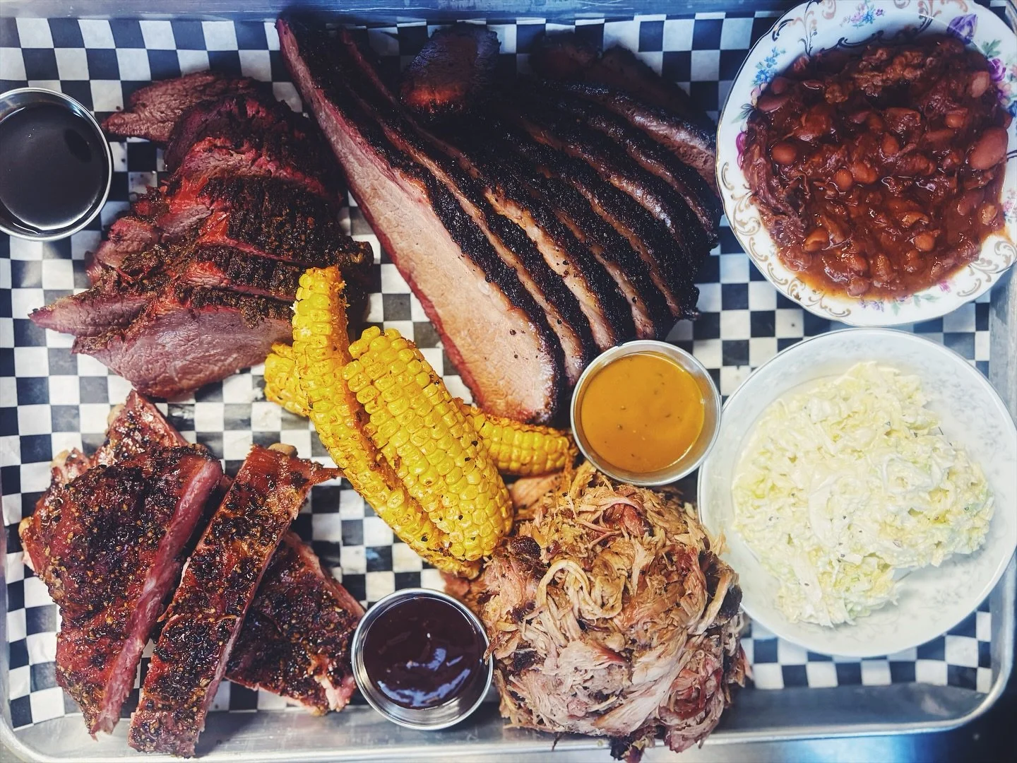 Your gameday spread just got a promotion.

Be honest&mdash;you were probably just going to order a bunch of pizza. Don&rsquo;t. Introducing the Joplins Combo: it&rsquo;s a full pound each of our juicy brisket, tender pulled pork, and glorious spare r