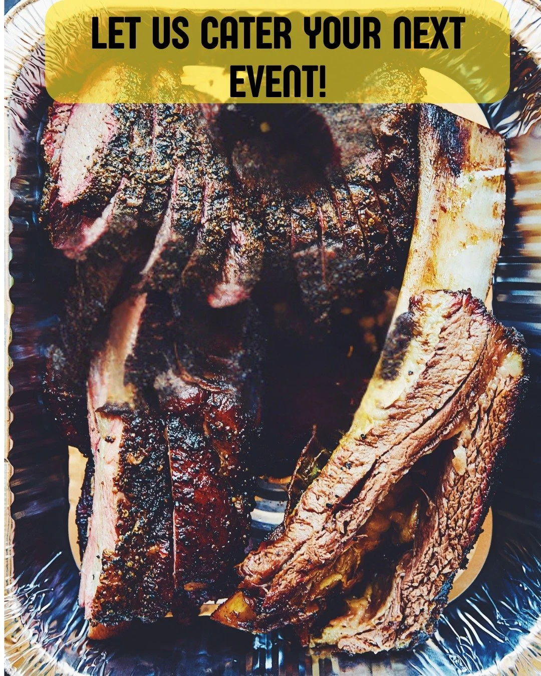 🍖 Ojai's Best BBQ Catering! 🍖
Need to feed a crowd? Forget the stress and let Joplin's handle the flavor!

We're bringing our signature, mouth-watering, slow-smoked meats&mdash;like these colossal beef ribs&mdash;straight to your next event. Perfec