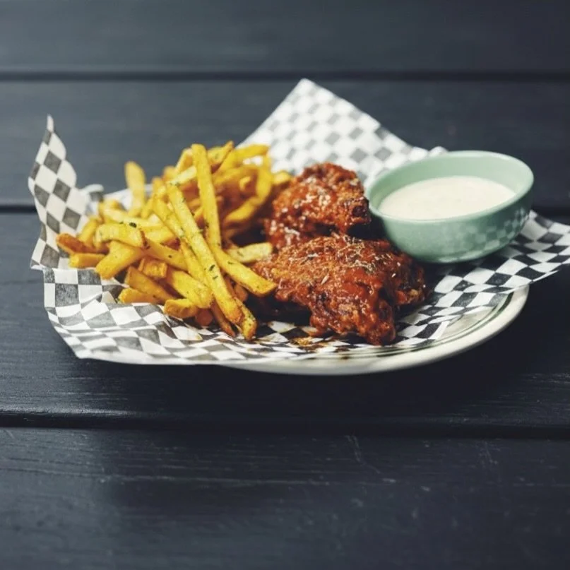 Tallow-fried buffalo chicken. 🔥 TODAY ONLY! Come get it before it&rsquo;s gone! 🍗✨