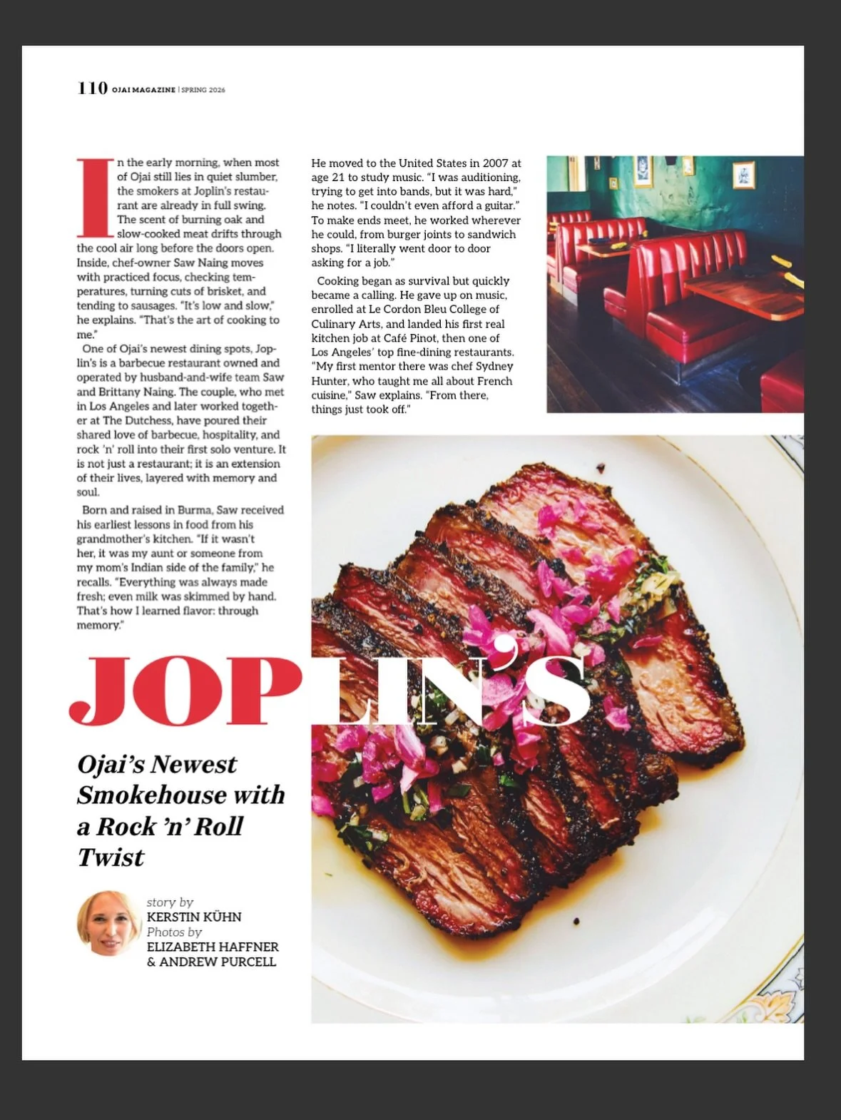So incredibly honored to be featured in the Spring 2026 issue of @ojaimag ! 🤘🏽✨ From Burma to the Ojai Valley, our journey has been fueled by a love for food and community. Seeing our story&mdash;and our meat&mdash;on these pages is a dream come tr