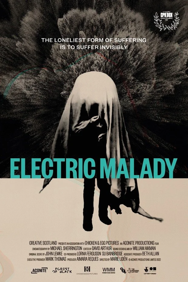 Poster for the film 'Electric Malady' directed by Marie Lidén. Editor David Arthur.
