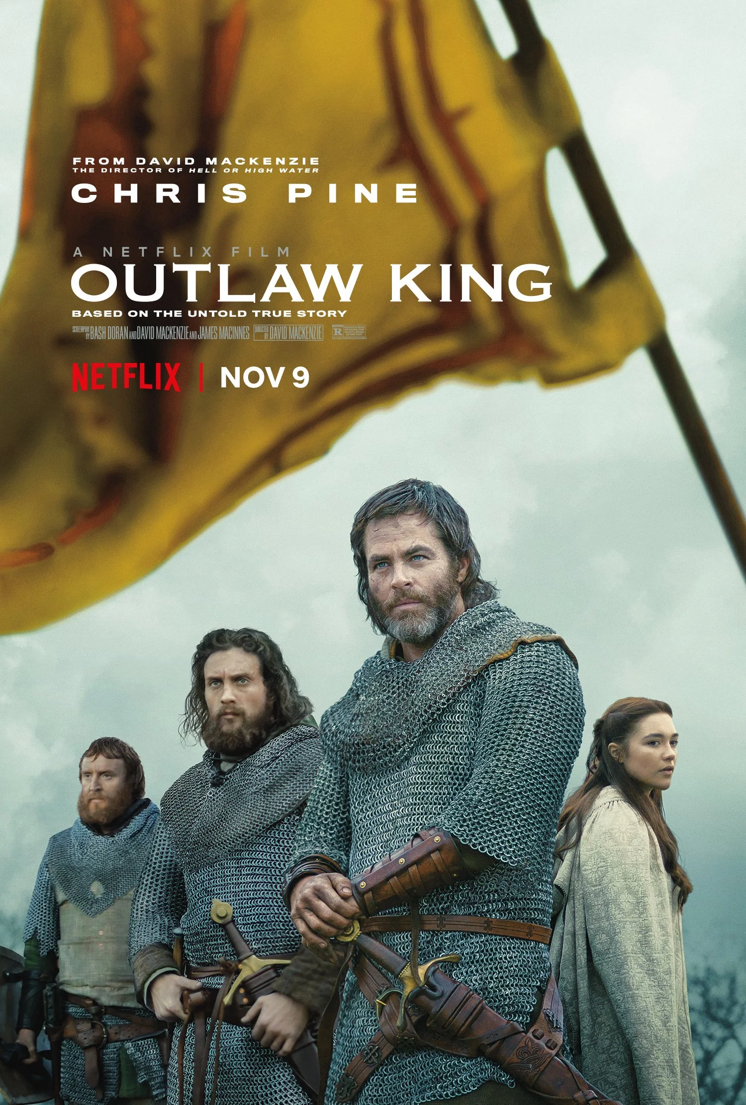 Movie poster for 'Outlaw King' on Netflix.