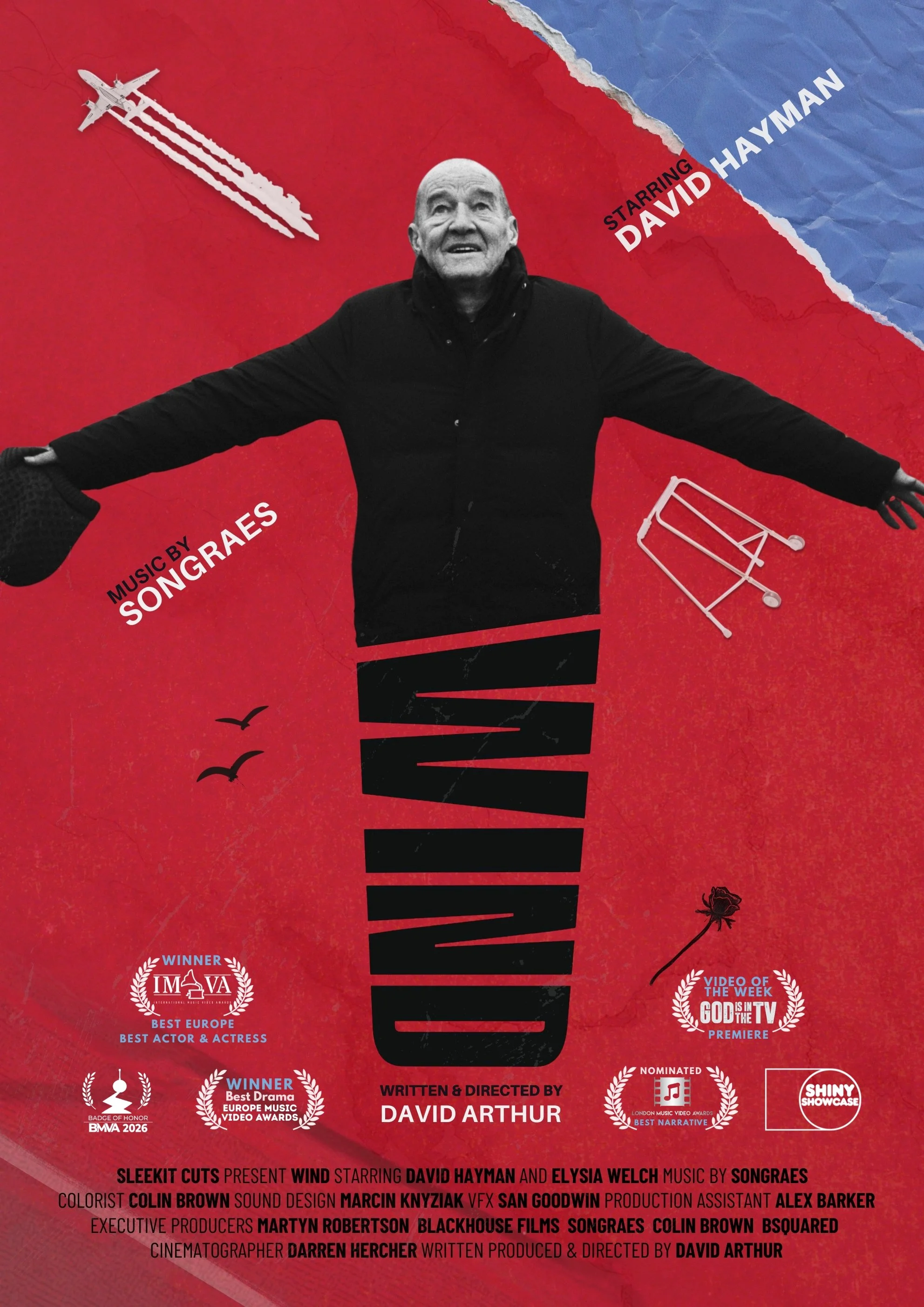 Poster for film 'Wind' written and directed by David Arthur starring David Hayman
