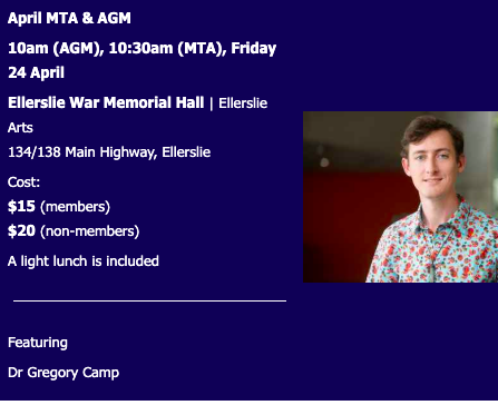 APRIL  Meet The Artists of the Auckland Philharmonia and AGM