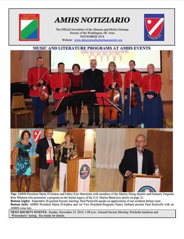 MUSIC AND LITERATURE PROGRAMS AT AMHS EVENTS