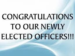 Congratulations to the Officers and Board Members for 2018