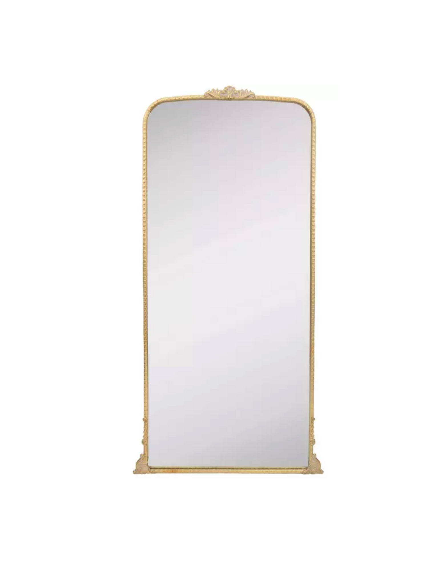 Antique Floor Length Ornate Gold Mirror