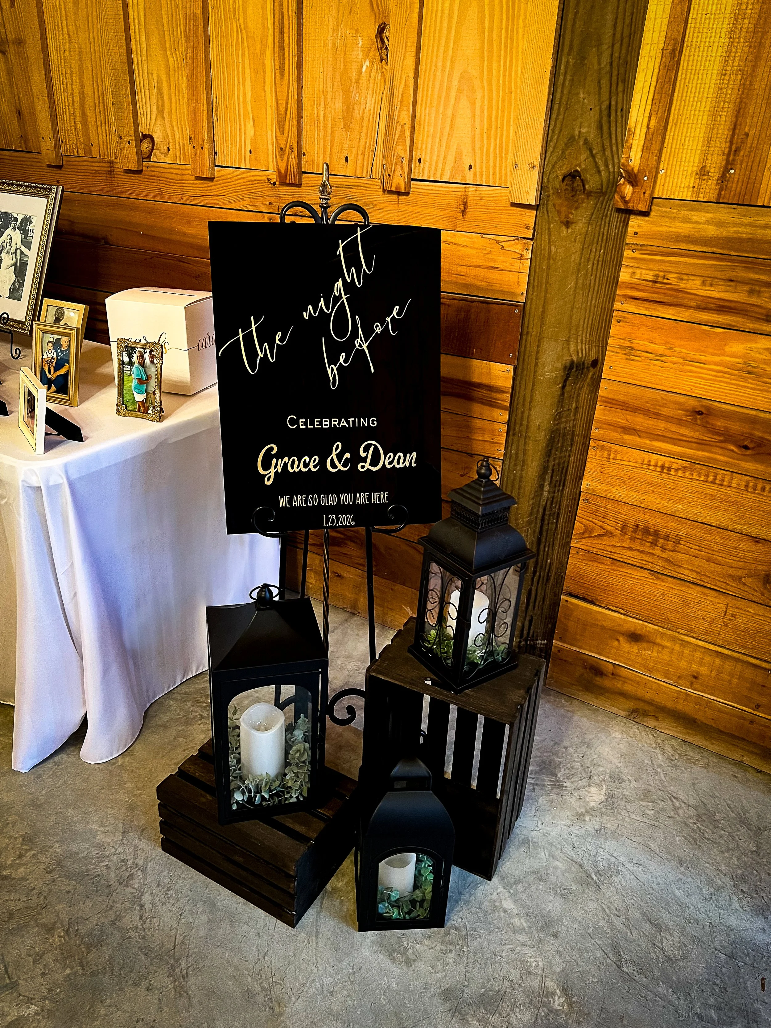 Rehearsal Dinner Sign