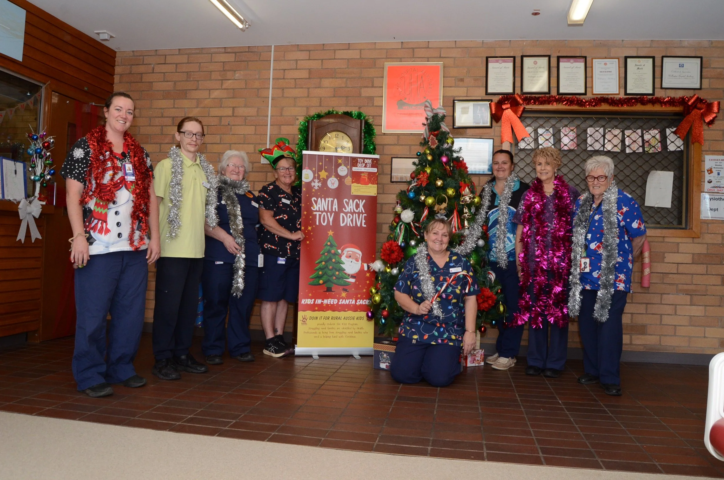Tinsel takeover at hospital