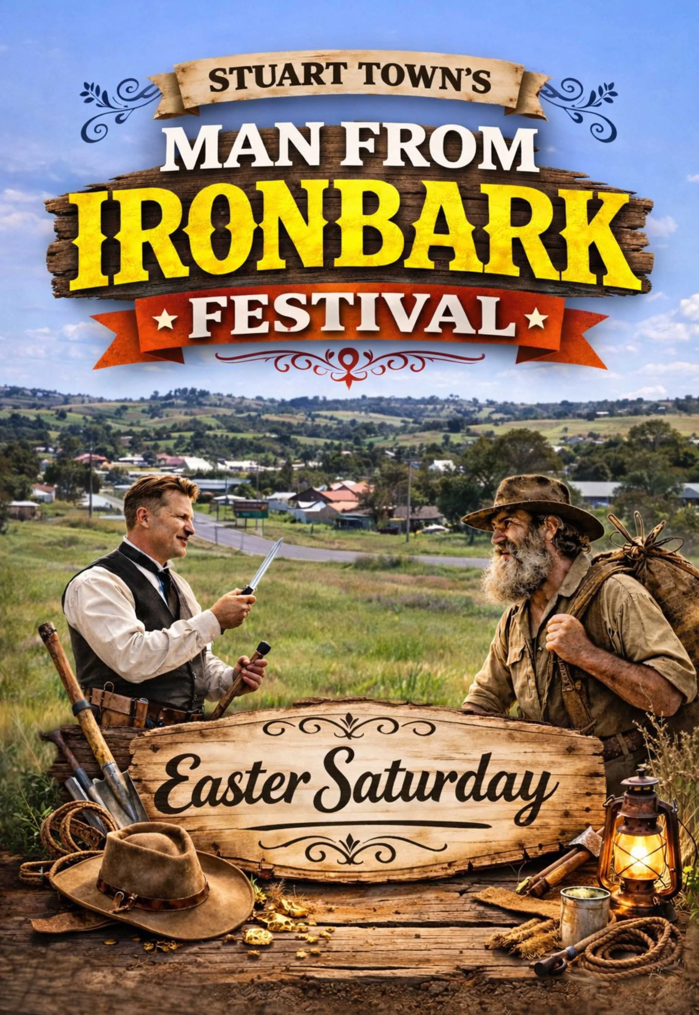 Easter egg hunt, yabby races, bucking bull and beards a flowing all return to Stuart Town on  Easter Saturday