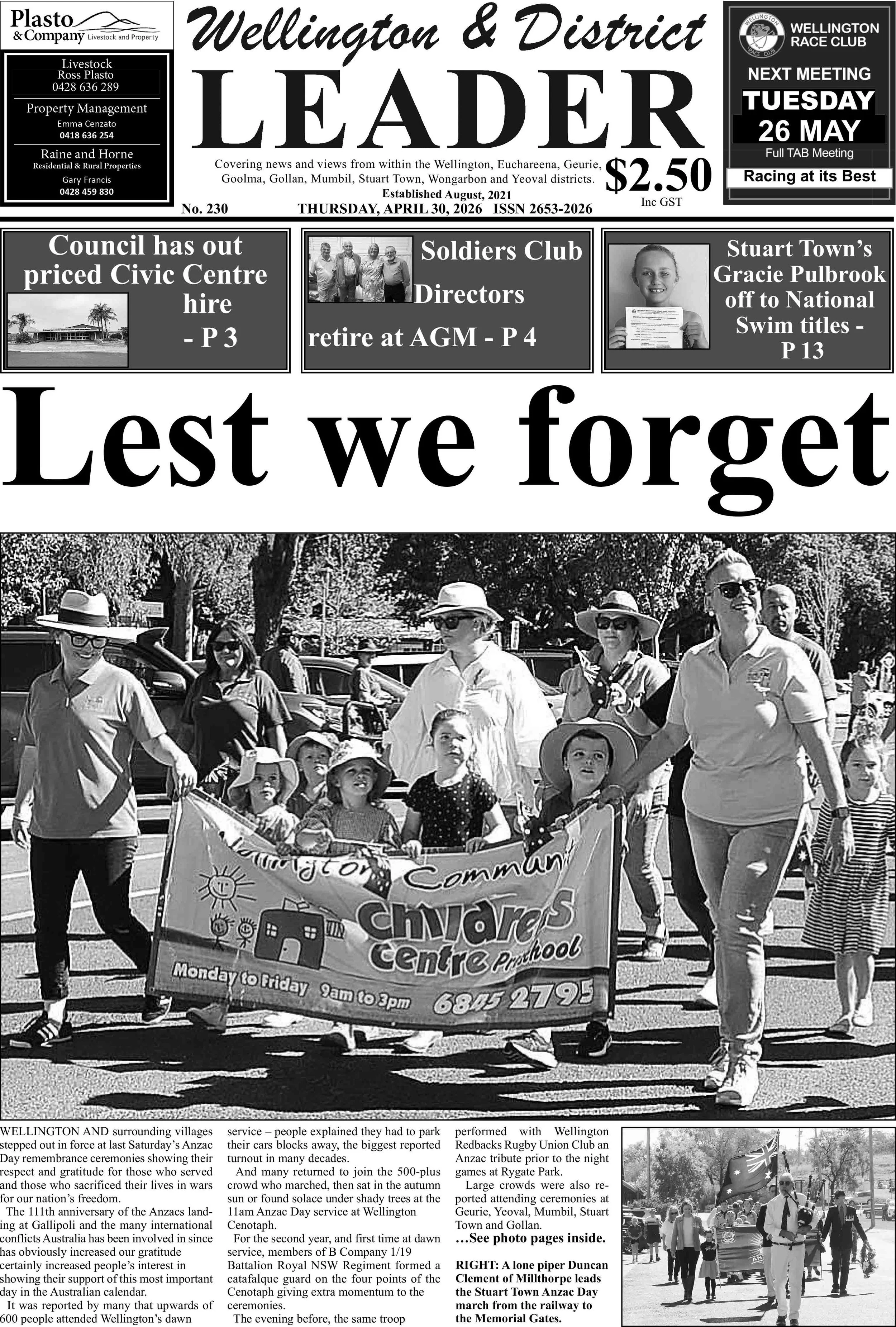 No. 230 - April 30, 2026