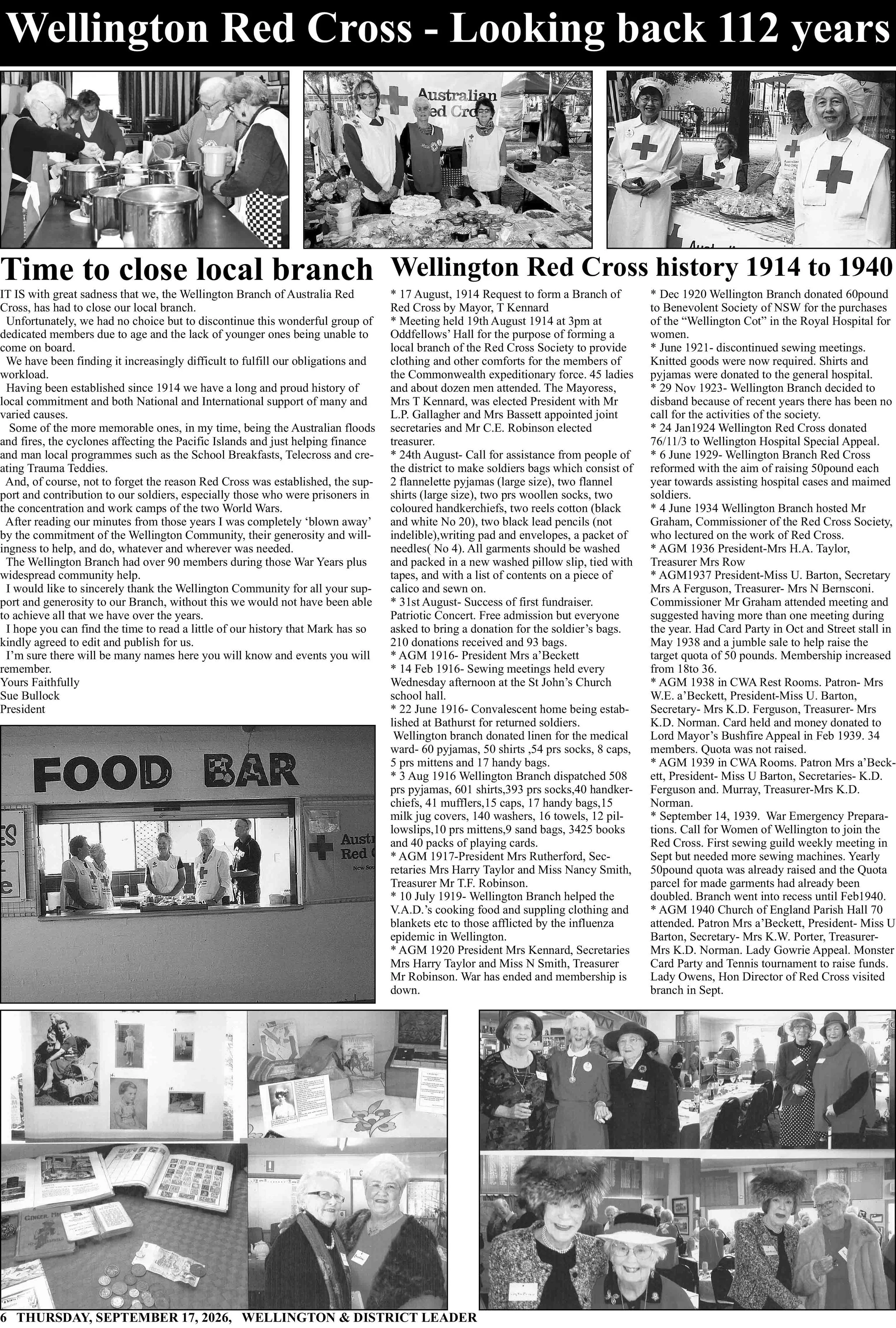 Wellington Red Cross - Looking back 112 years