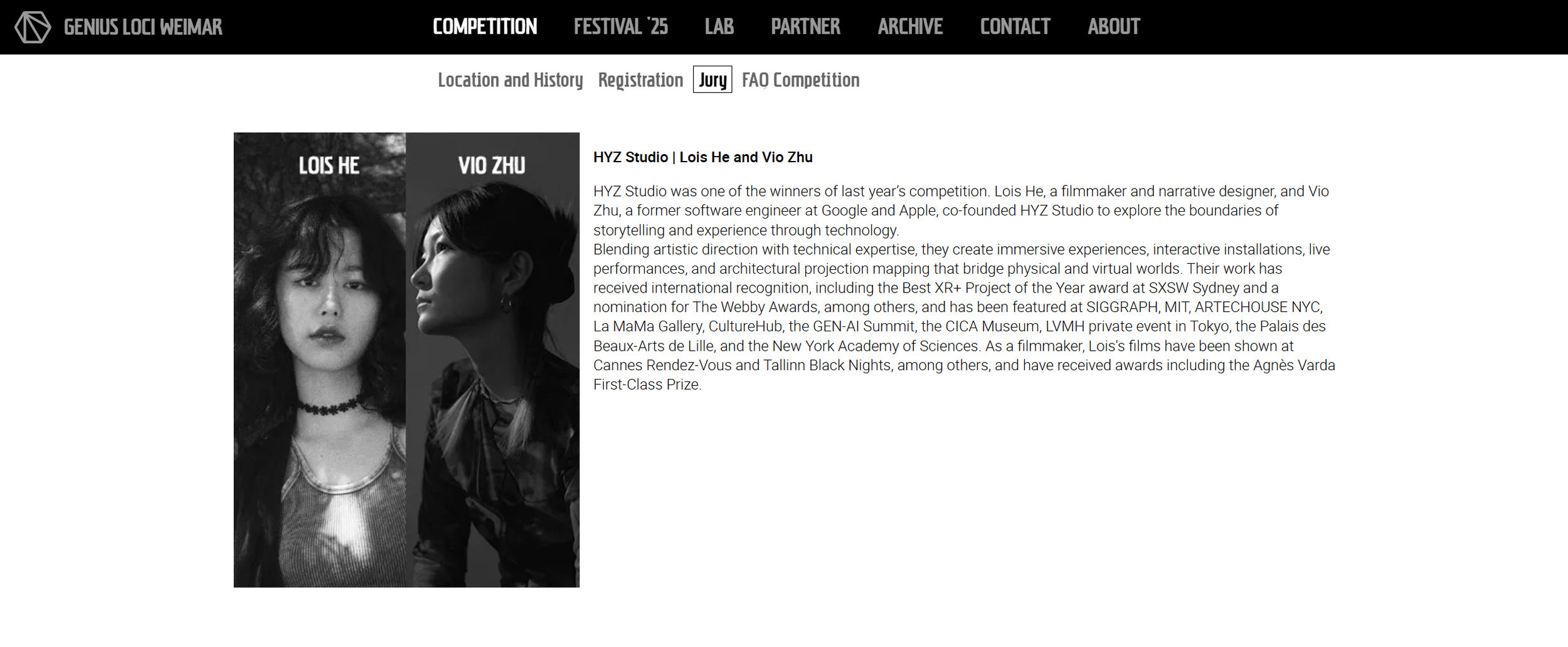 HYZ Studio Invited to Serve on the Jury for Genius Loci Weimar 2026