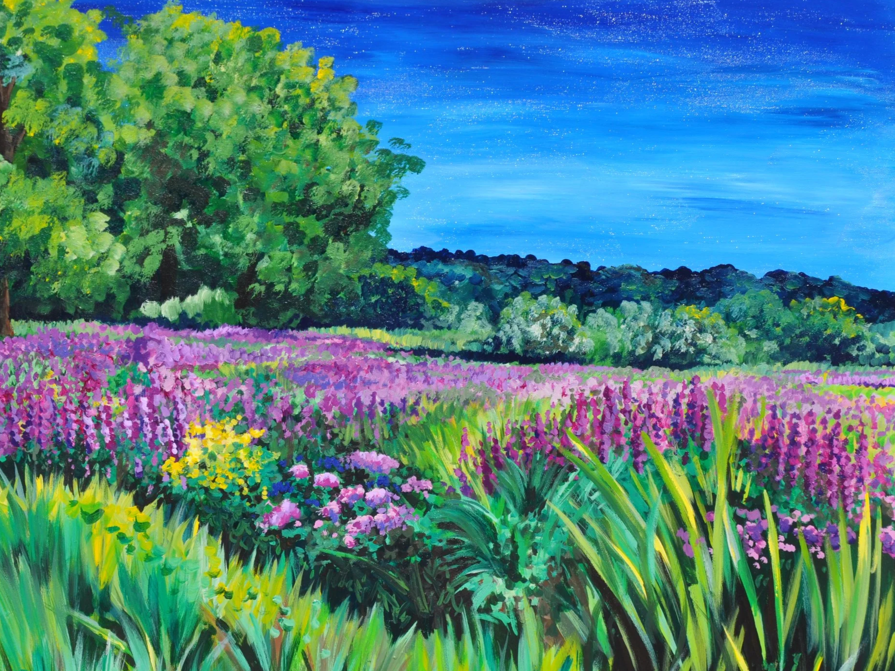 "Consider the Wildflowers 001" (Original Painting)