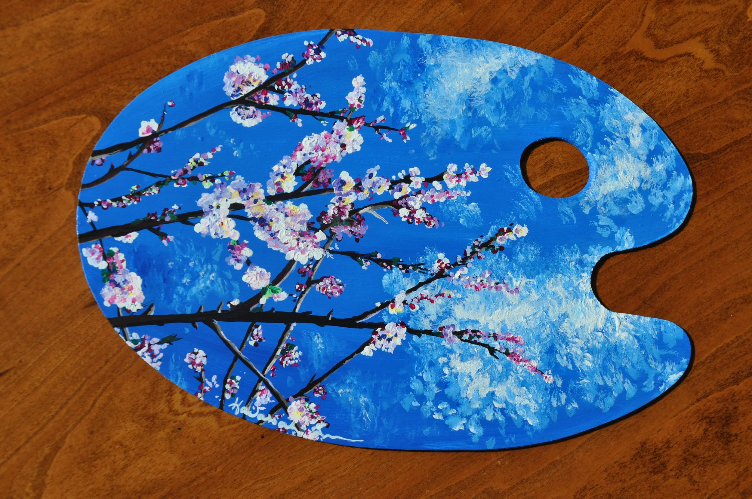 Spring Sky Unique Original Painting Local Art