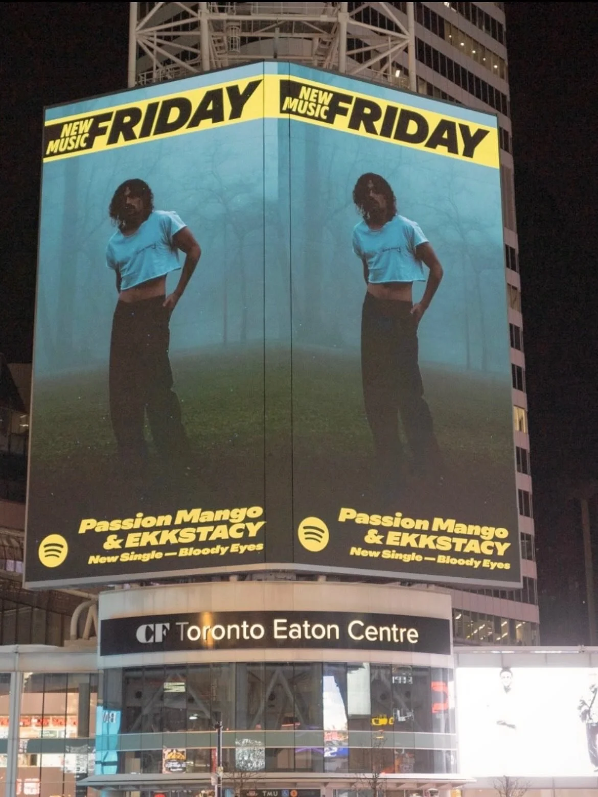 Can&rsquo;t believe something I worked on is on a billboard!  Very proud to have contributed to this song with @passion__mango and @ekkstacy