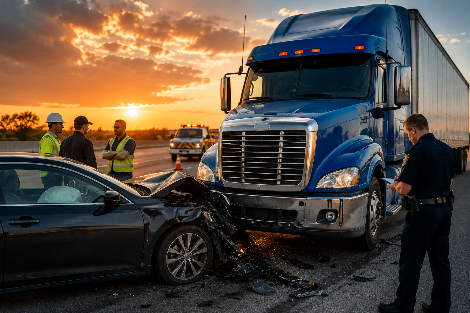 truck in car accident