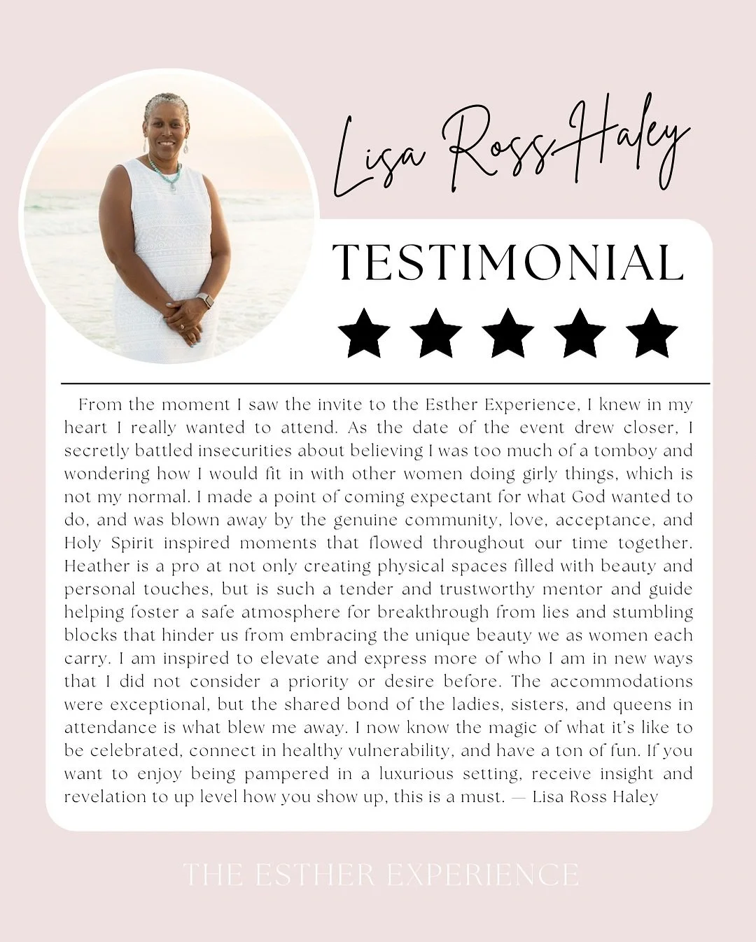 When Lisa received her invitation to The Esther Experience, she hesitated.
She worried she wouldn&rsquo;t fit in &mdash; that her tomboy spirit wouldn&rsquo;t belong in a space filled with &ldquo;girly things.&rdquo;

But something in her heart whisp