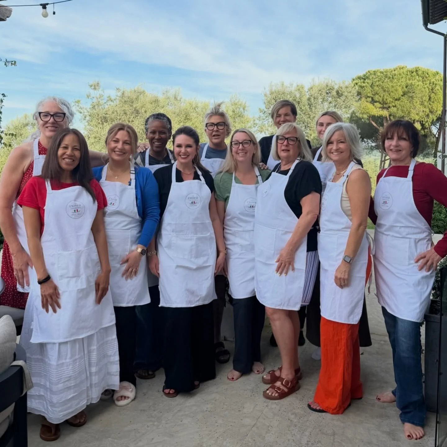 Grateful for these beautiful ladies and the sweet memories that we made the night of our cooking class during our last Esther Experience in Italy.  Friendship is a gift. Many come to our experiences as strangers, but leave as sweet friends.  And ther