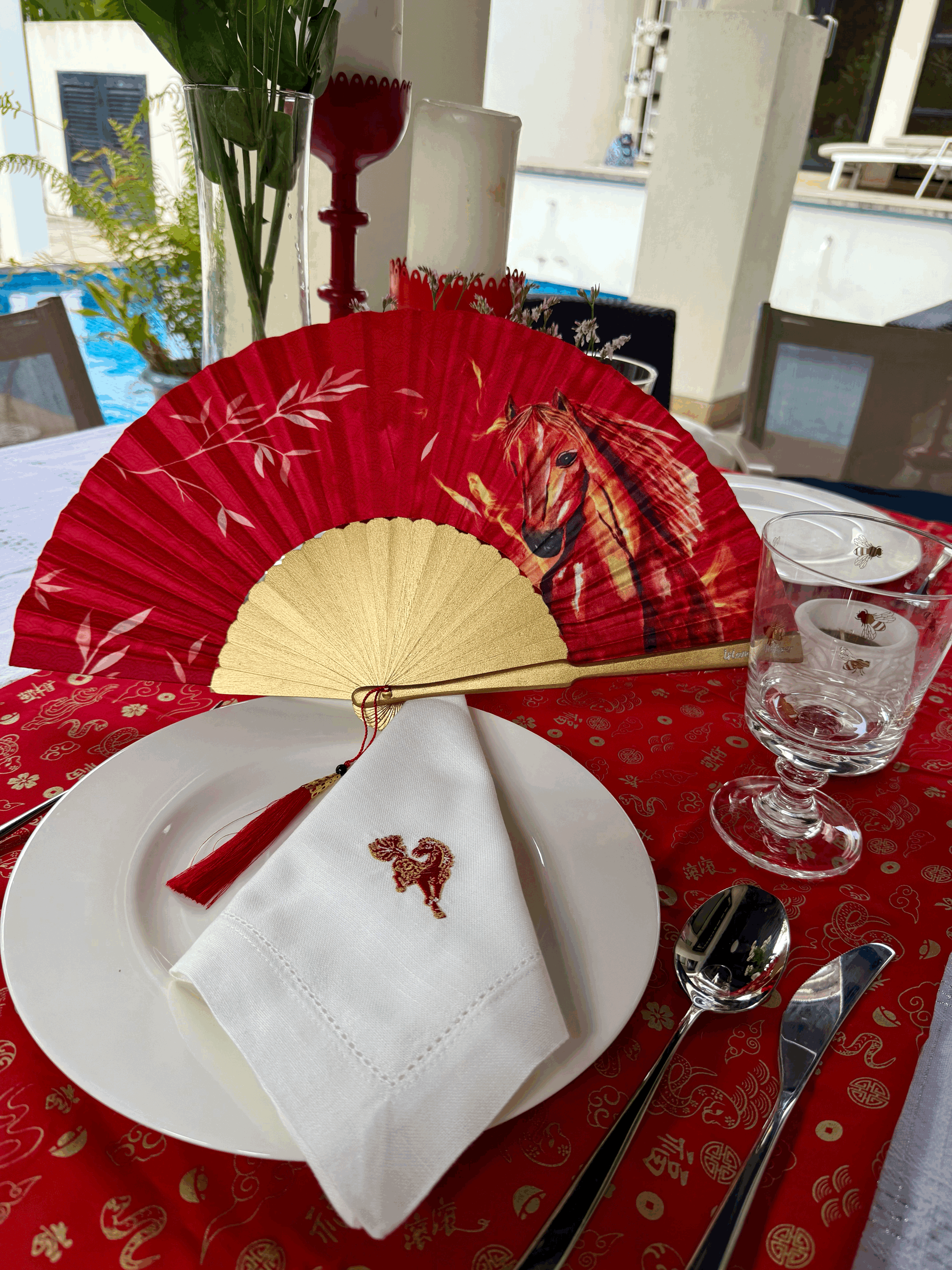 Celebrating the Fire Horse 2026: Hand Fans and Marvil Embroidery in Festive Harmony